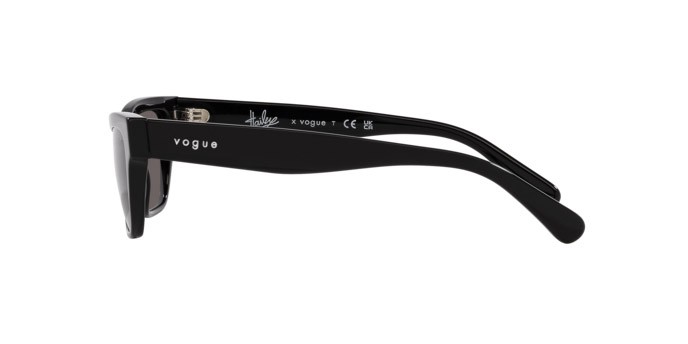 Sonnenbrillen Vogue VO 5514S (W44/87) farbe nero form quadratisch gläser grigio scuro