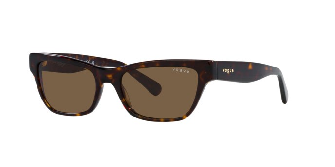 Sonnenbrillen Vogue VO 5514S (W65673) farbe havana scuro form quadratisch gläser marrone scuro