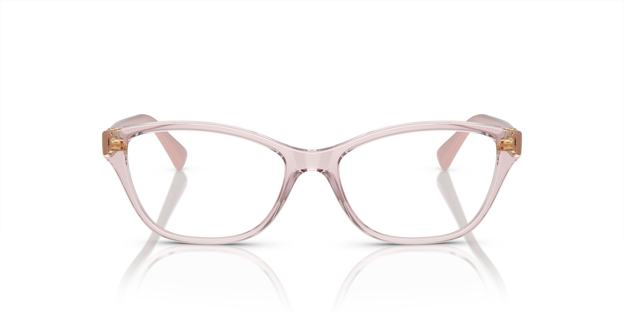 Brillen Vogue VO 5516B (2942) farbe rosa trasparente form quadratisch gläser lente demo