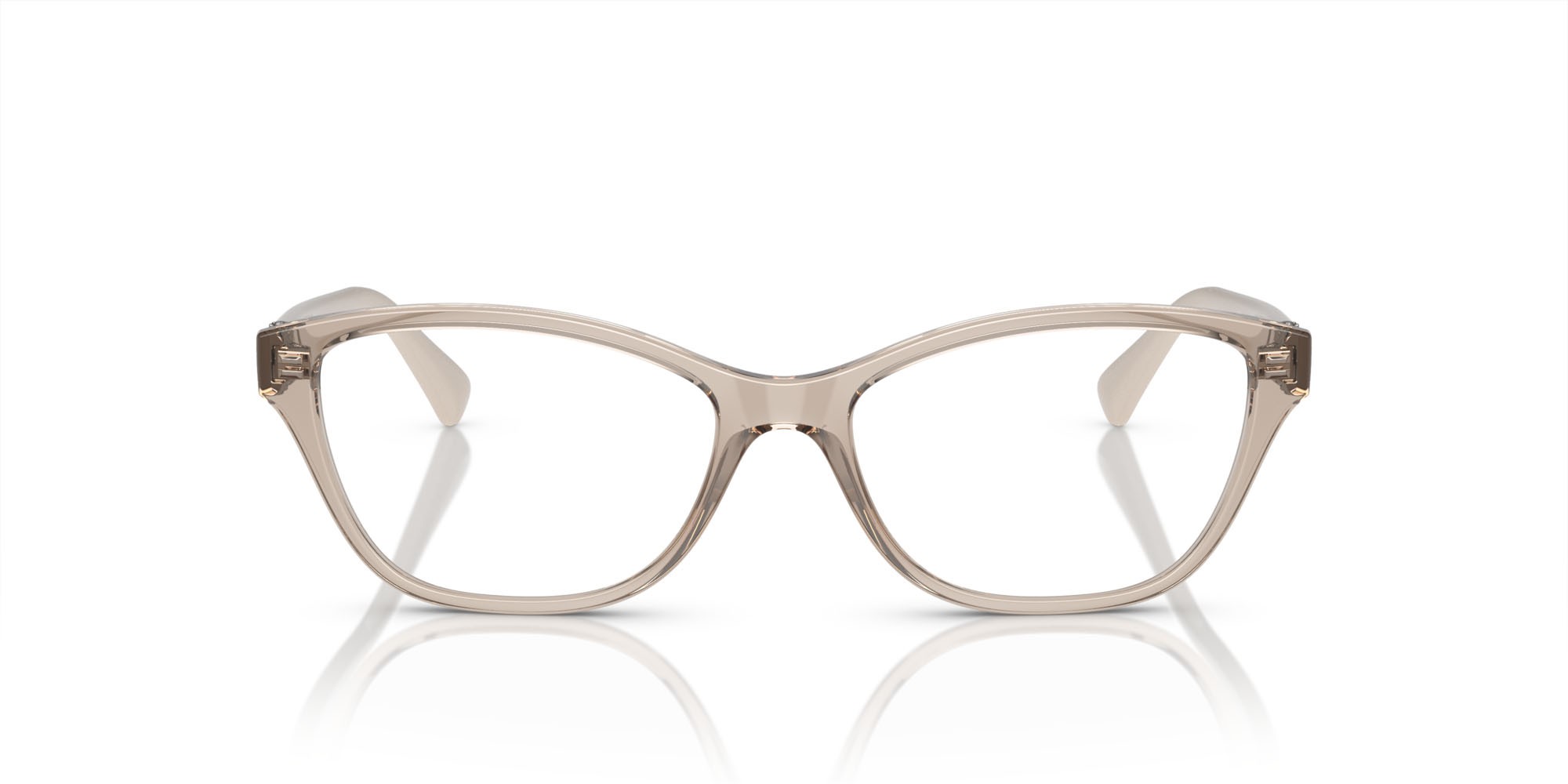 Eyeglasses Vogue VO 5516B (2990) color marrone chiaro trasparente shape square lenses lente demo