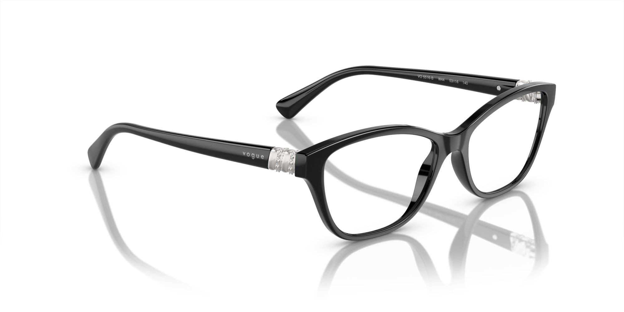 Eyeglasses Vogue VO 5516B (W44) color nero shape square lenses lente demo