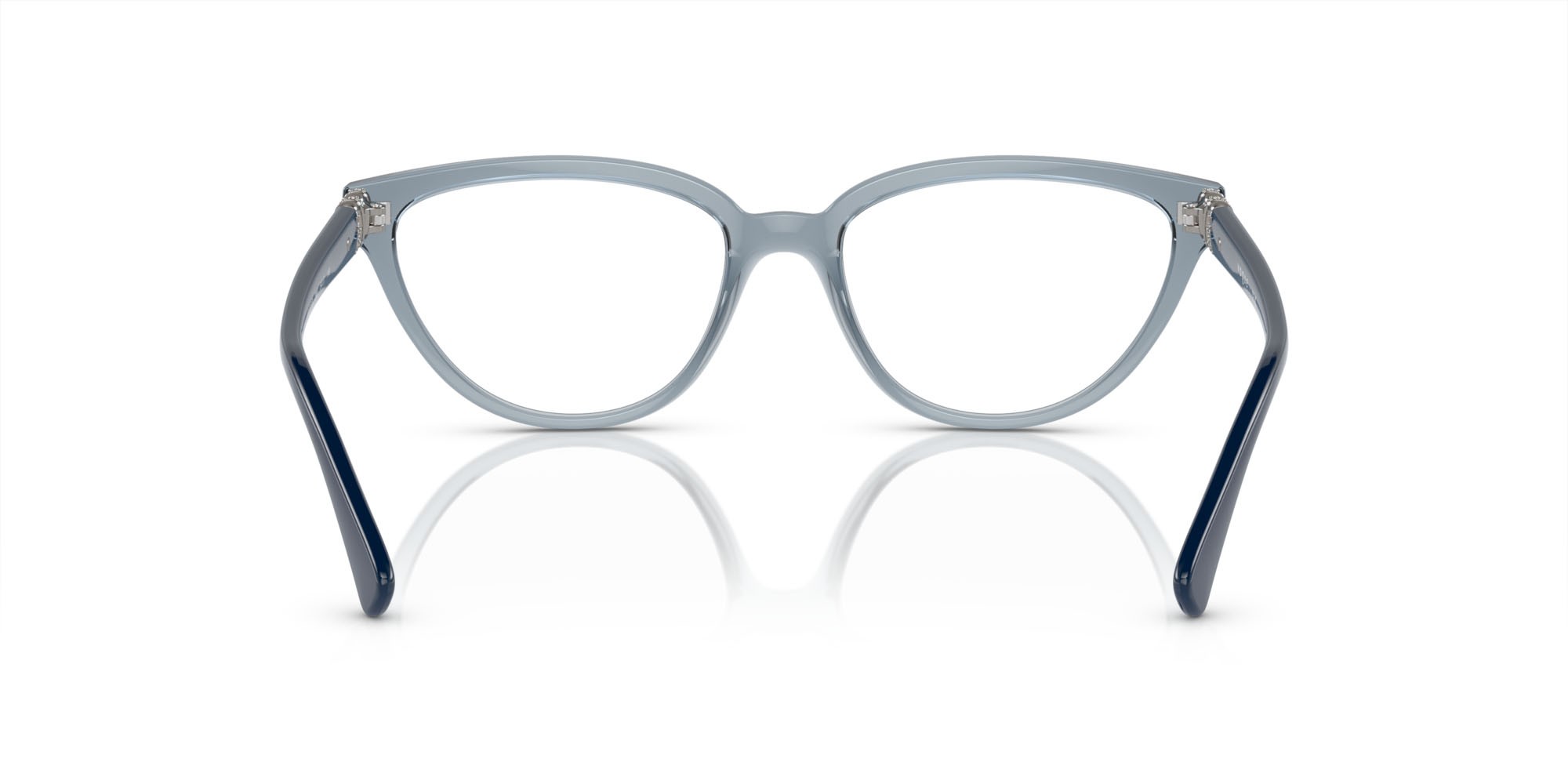 Eyeglasses Vogue VO 5517B (2966) color azzurro trasparente shape cat eye lenses lente demo