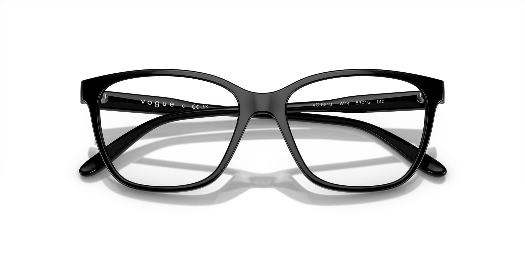 Eyeglasses Vogue VO 5518 (W44) color nero shape square lenses lente demo