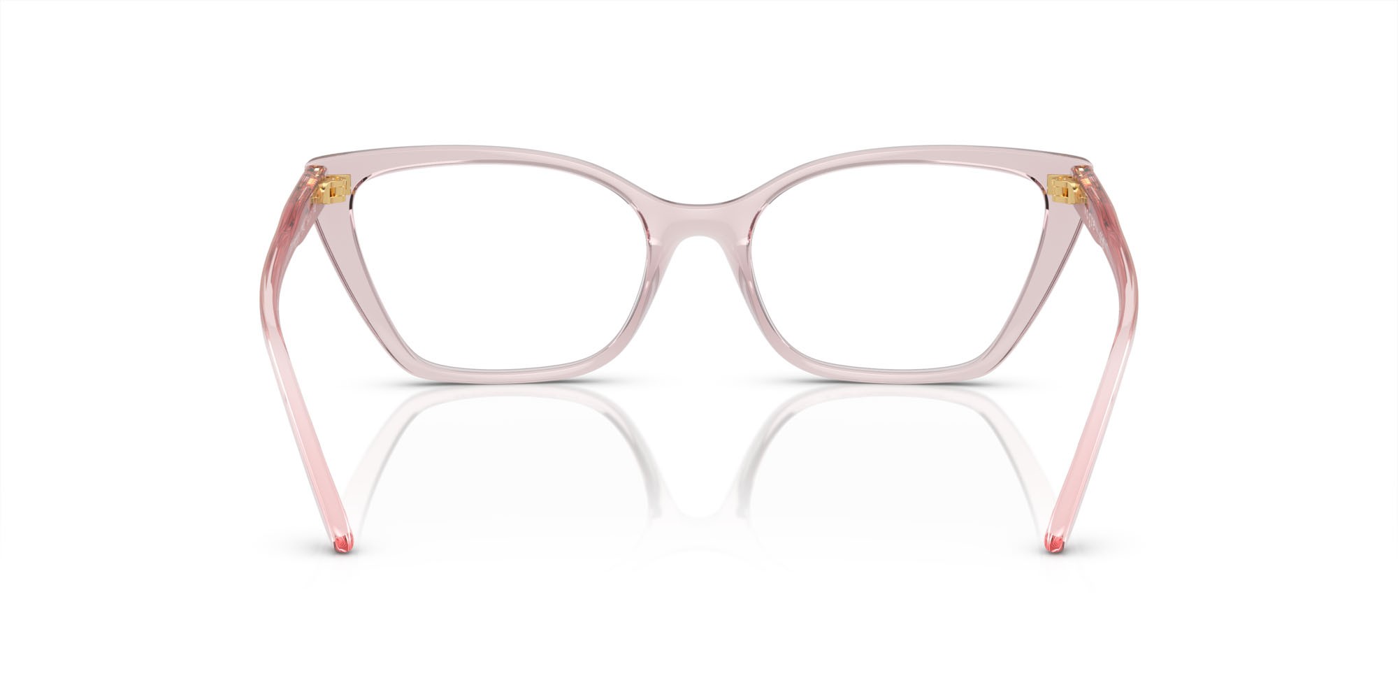 Eyeglasses Vogue VO 5519 (2942) color rosa trasparente shape cat eye lenses lente demo