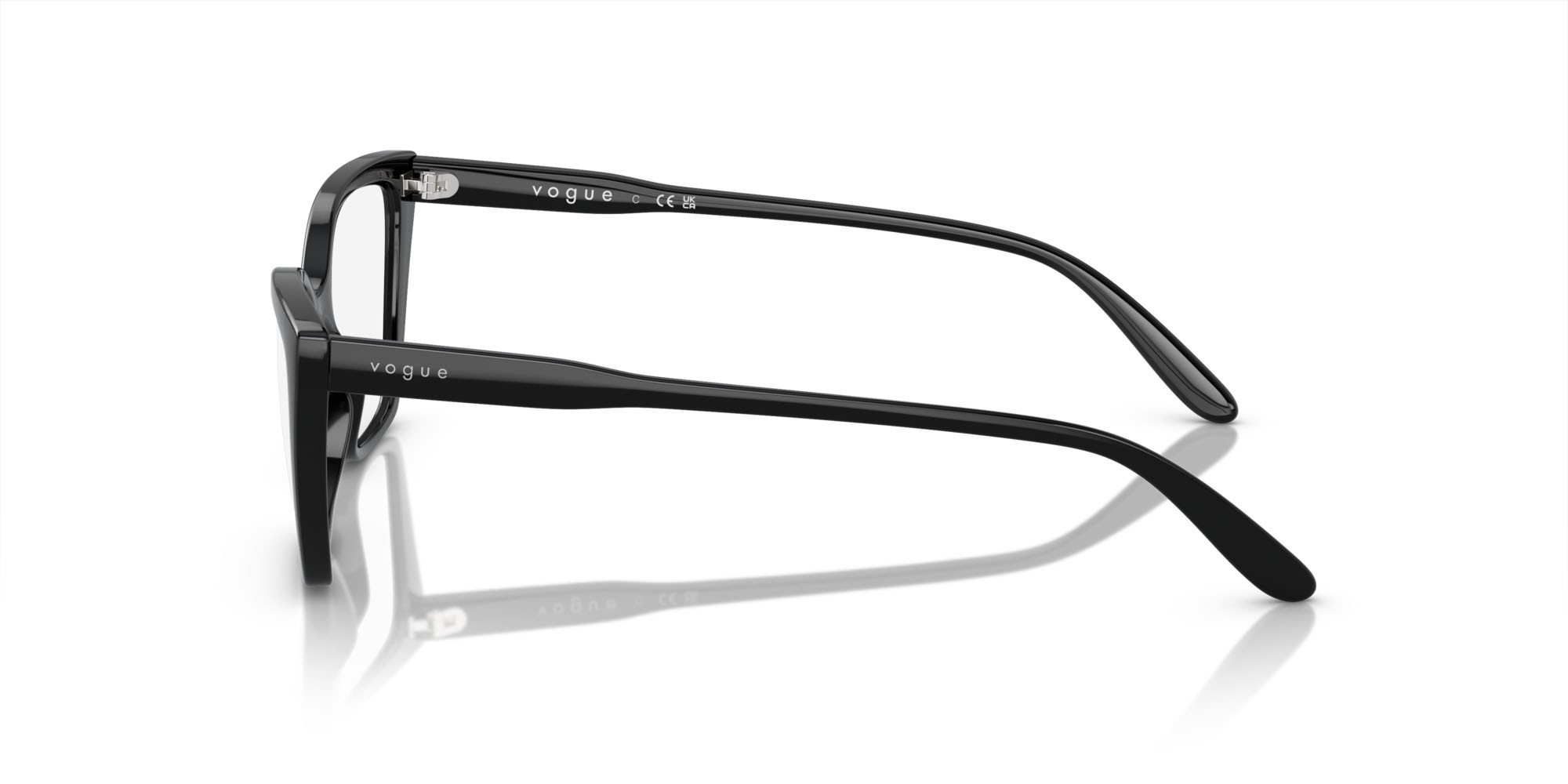 Eyeglasses Vogue VO 5519 (W44) color nero shape cat eye lenses lente demo