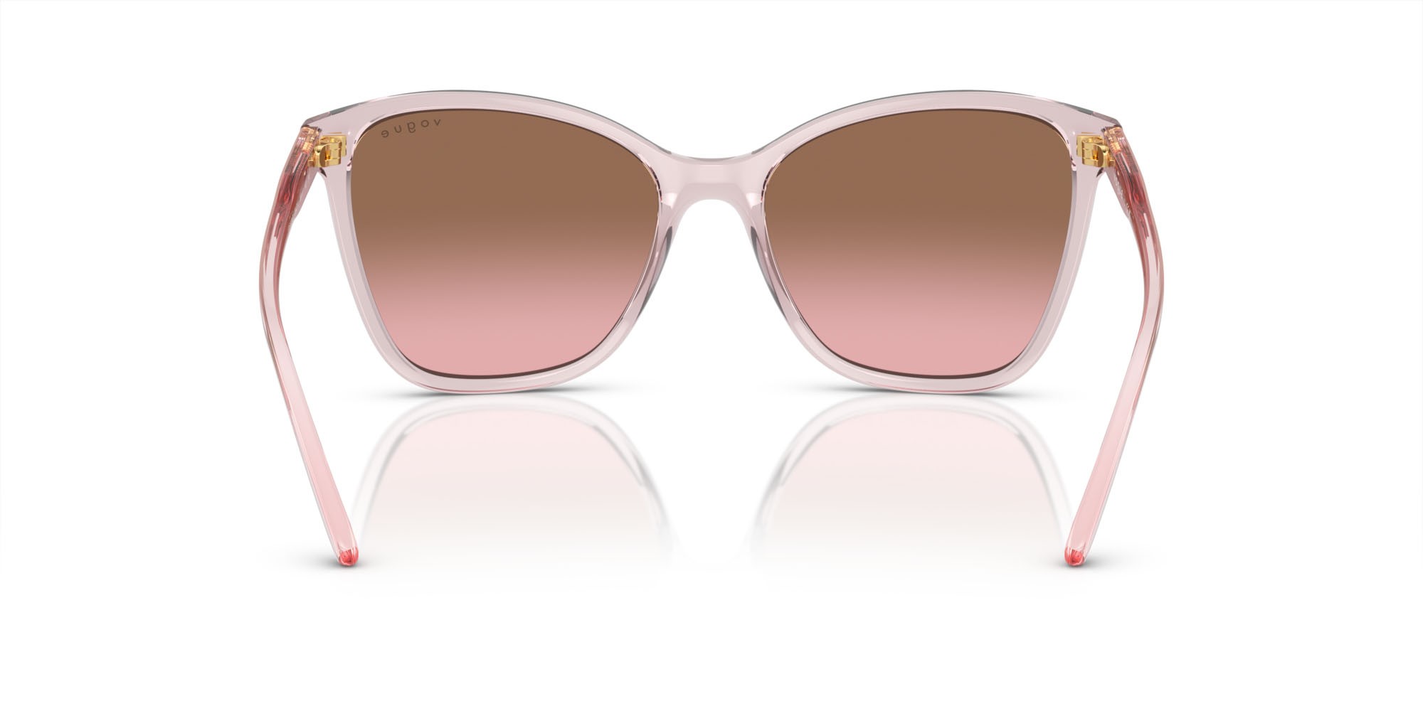 Occhiali da sole Vogue VO 5520S (294214) colore rosa trasparente forma farfalla lenti rosa sfumato marrone