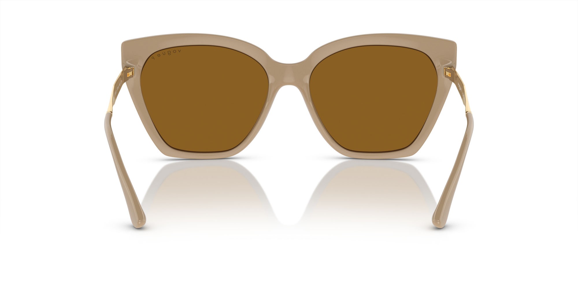 Occhiali da sole Vogue VO 5521S (310183) colore marrone top/nude forma cat eye lenti polar marrone scuro