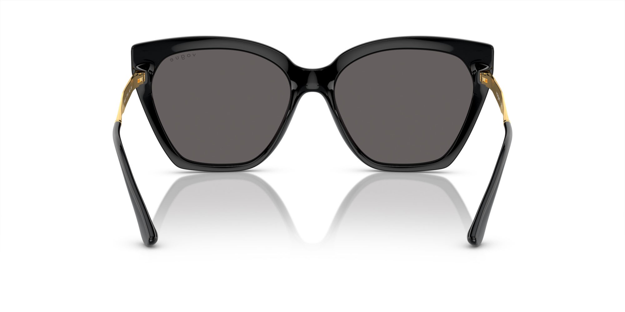 Occhiali da sole Vogue VO 5521S (W44/87) colore nero forma cat eye lenti nero/grigio fumo