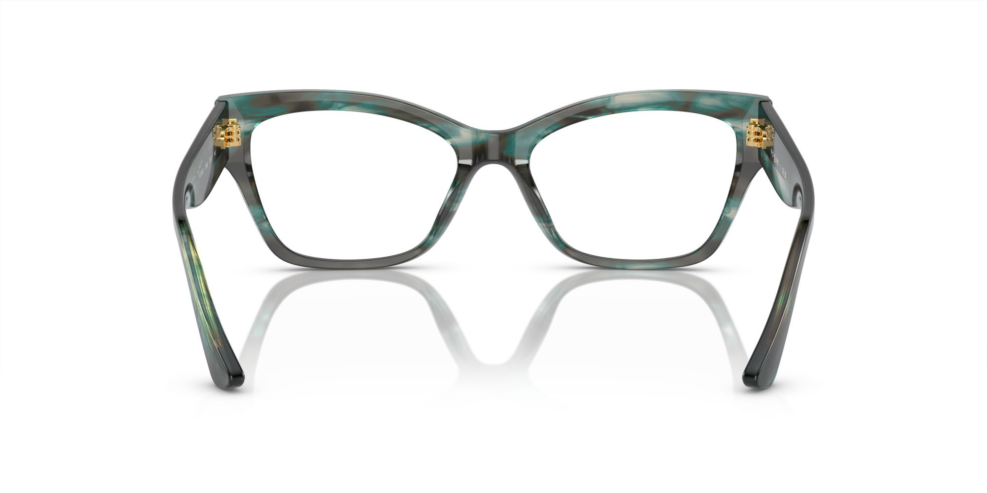 Eyeglasses Vogue VO 5523 (3088) color havana verde shape cat eye lenses lente demo