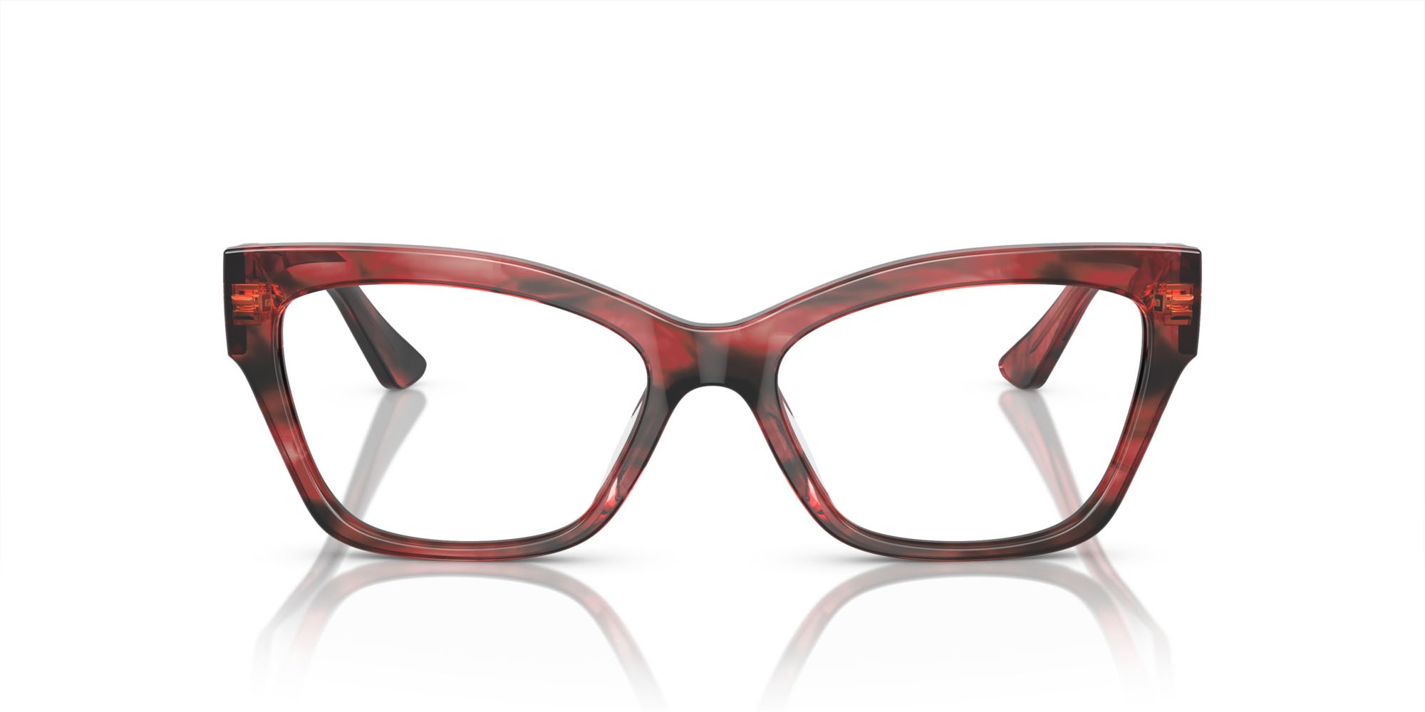 Occhiali da vista Vogue VO 5523 (3089) colore havana rosso forma cat eye lenti lente demo