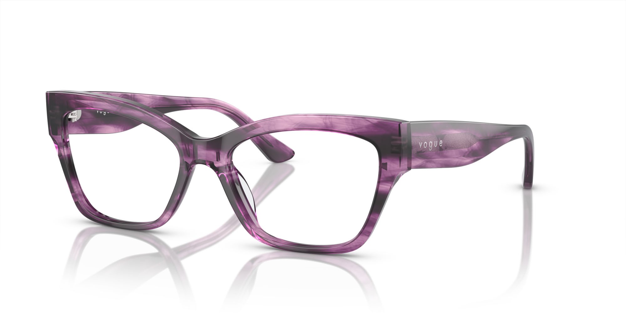 Brillen Vogue VO 5523 (3090) farbe havana viola form cat-eye gläser lente demo