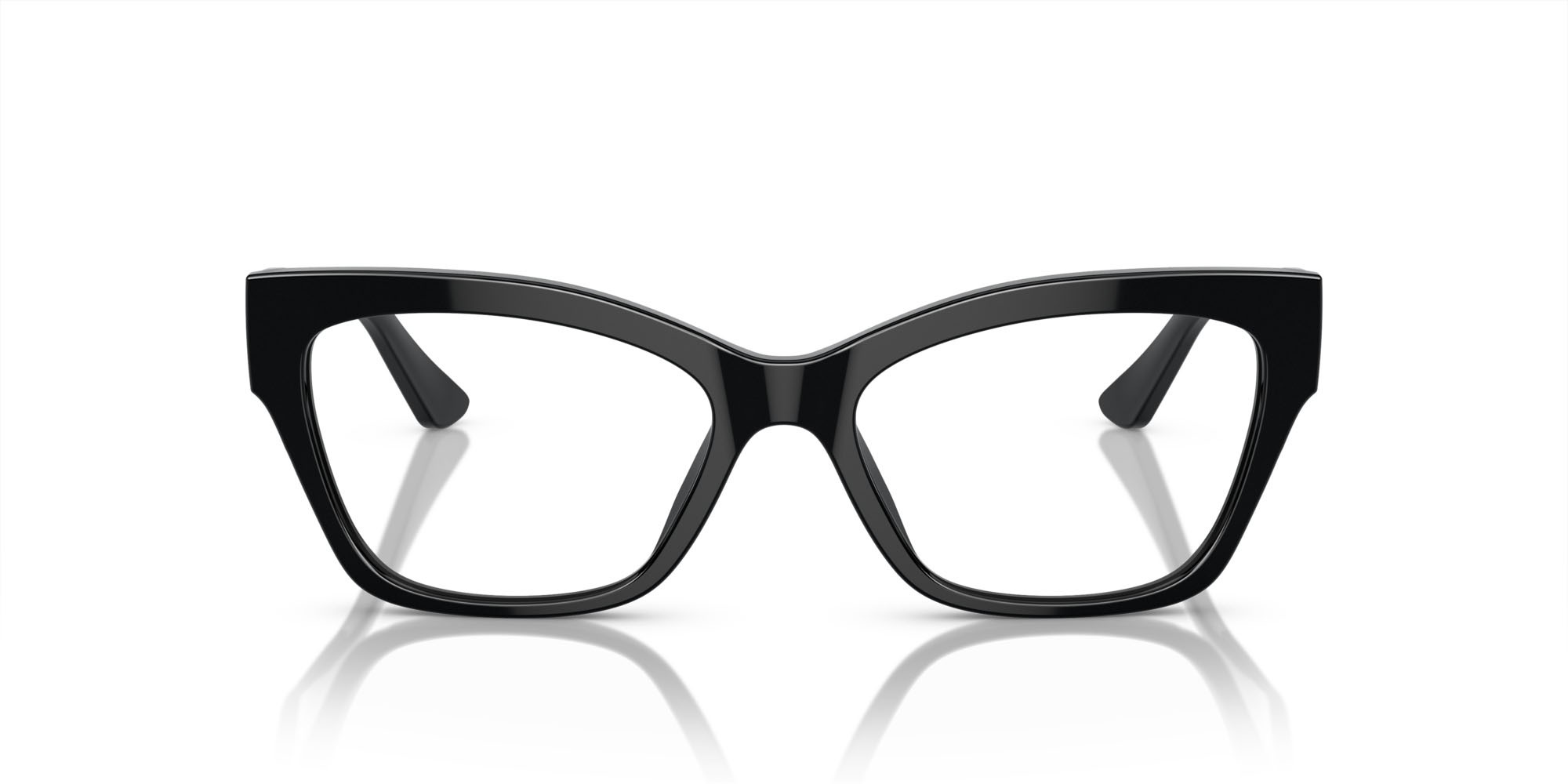 Occhiali da vista Vogue VO 5523 (W44) colore nero forma cat eye lenti lente demo