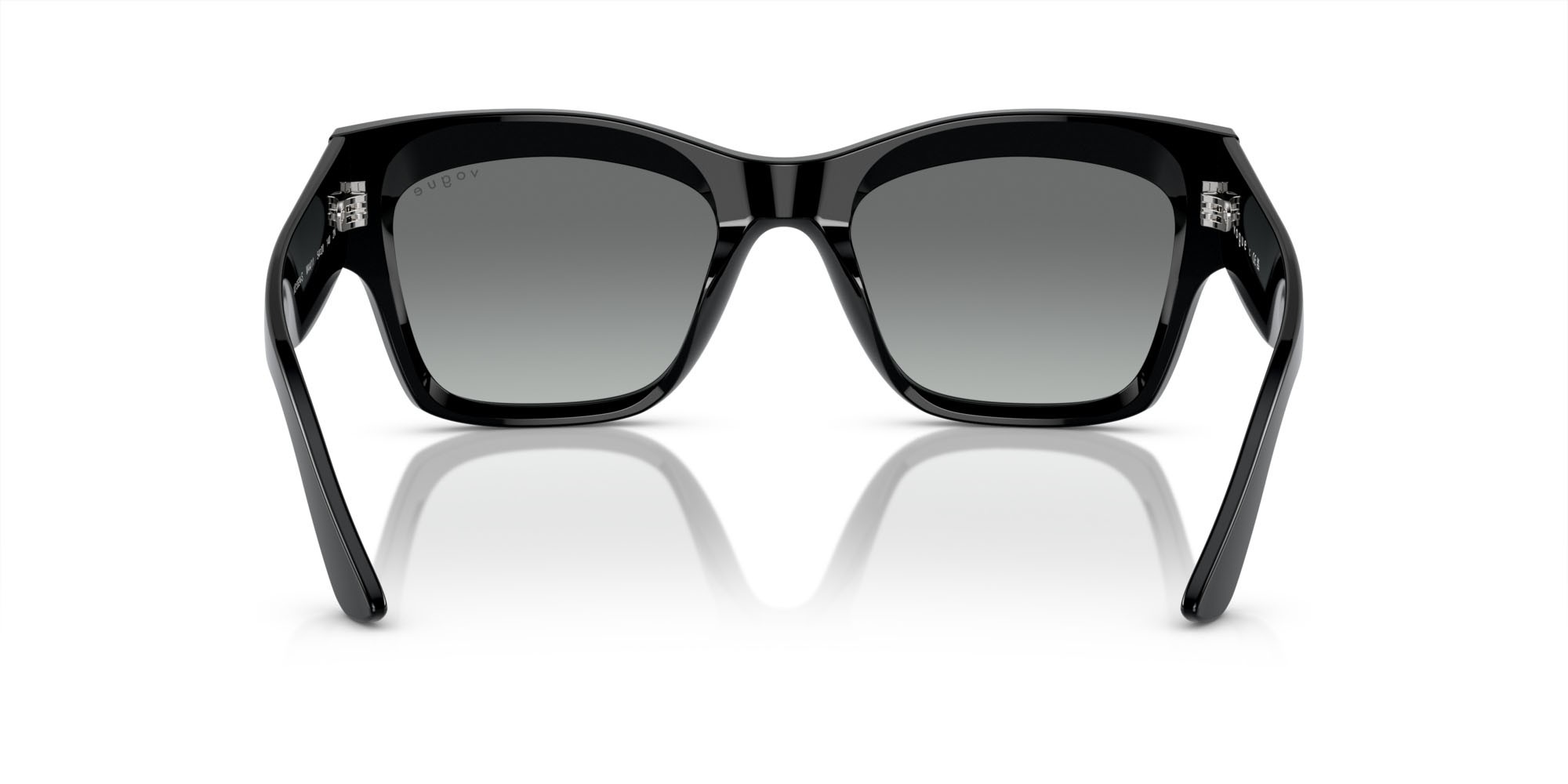 Occhiali da sole Vogue VO 5524S (W44/11) colore nero forma quadrato lenti sfumato grigio