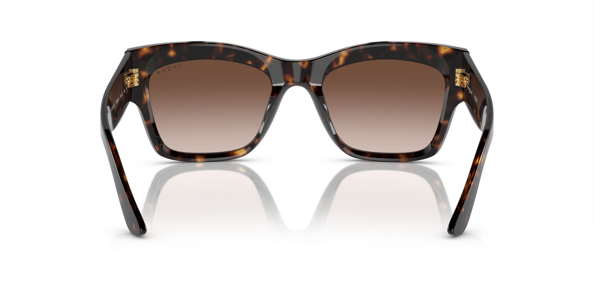 Sunglasses Vogue VO 5524S (W65613) color havana scuro shape square lenses marrone sfumato