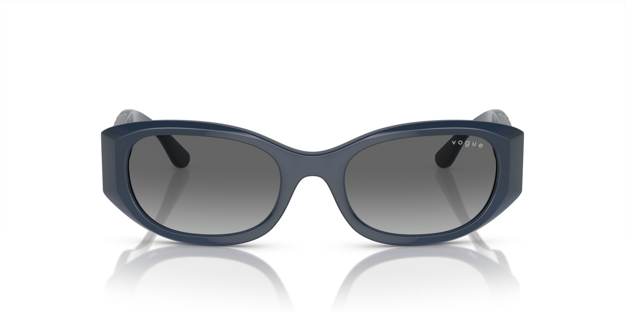 Sunglasses Vogue VO 5525S (309511) color blu scuro opalino shape square lenses grigio sfumato verde scuro