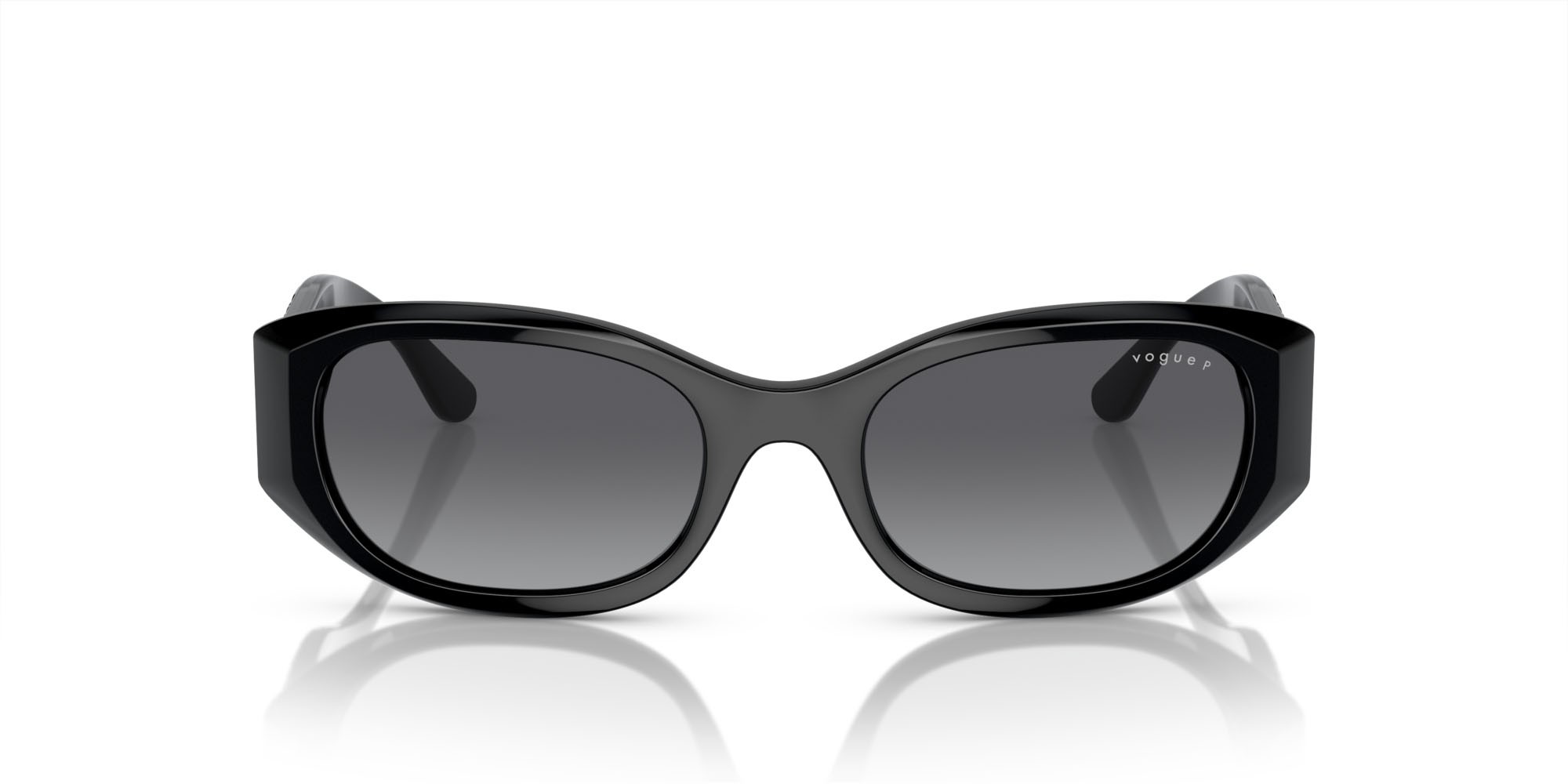 Occhiali da sole Vogue VO 5525S (W44/T3) colore nero forma quadrato lenti polarized grigia sfumata