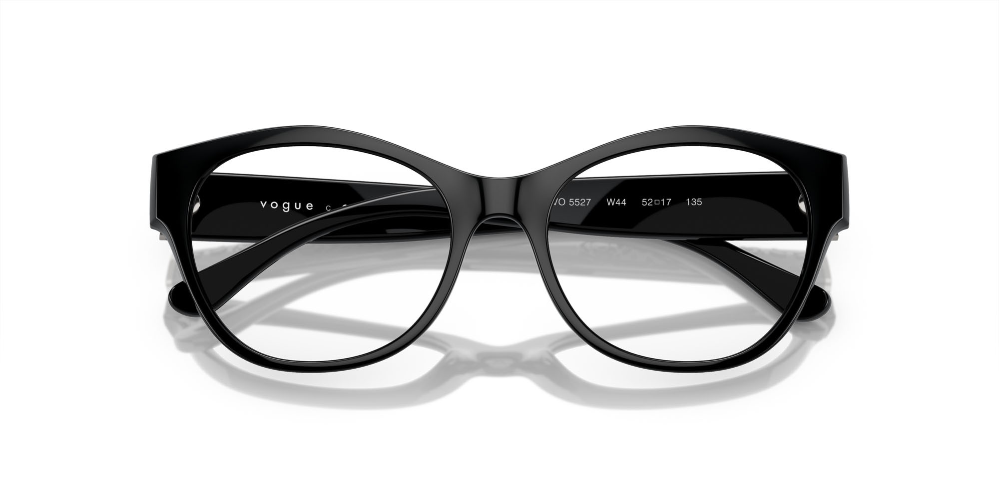 Eyeglasses Vogue VO 5527 (W44) color nero shape irregular lenses lente demo