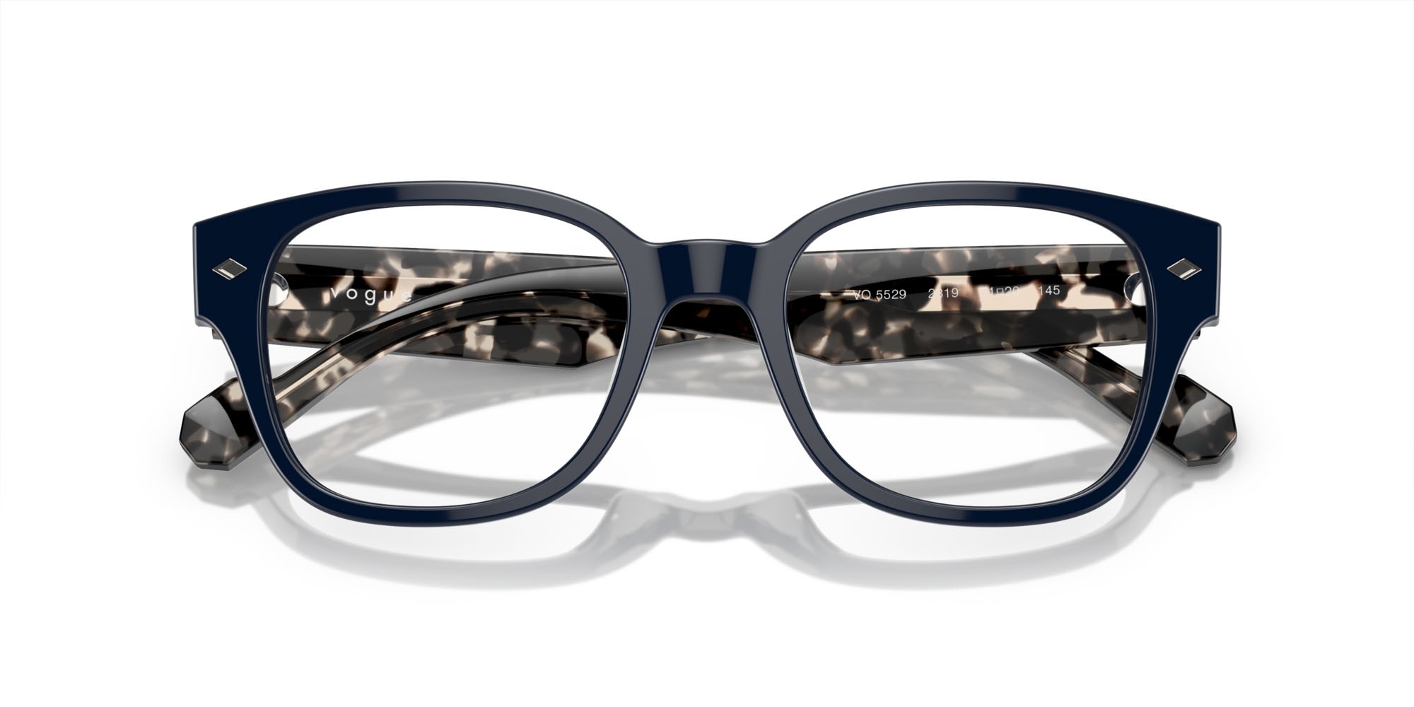 Occhiali da vista Vogue VO 5529 (2319) colore blu scuro full forma quadrato lenti lente demo
