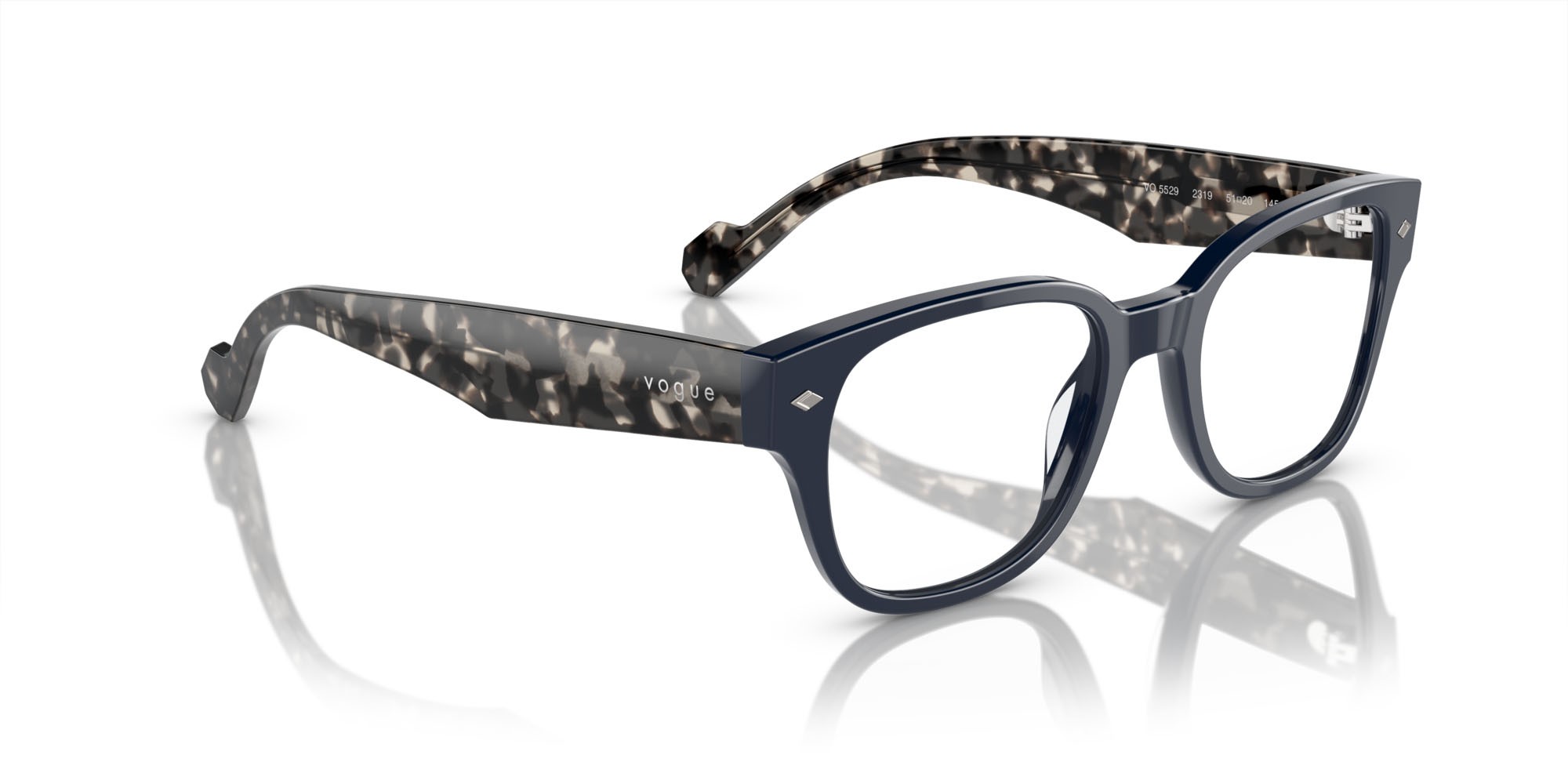 Occhiali da vista Vogue VO 5529 (2319) colore blu scuro full forma quadrato lenti lente demo