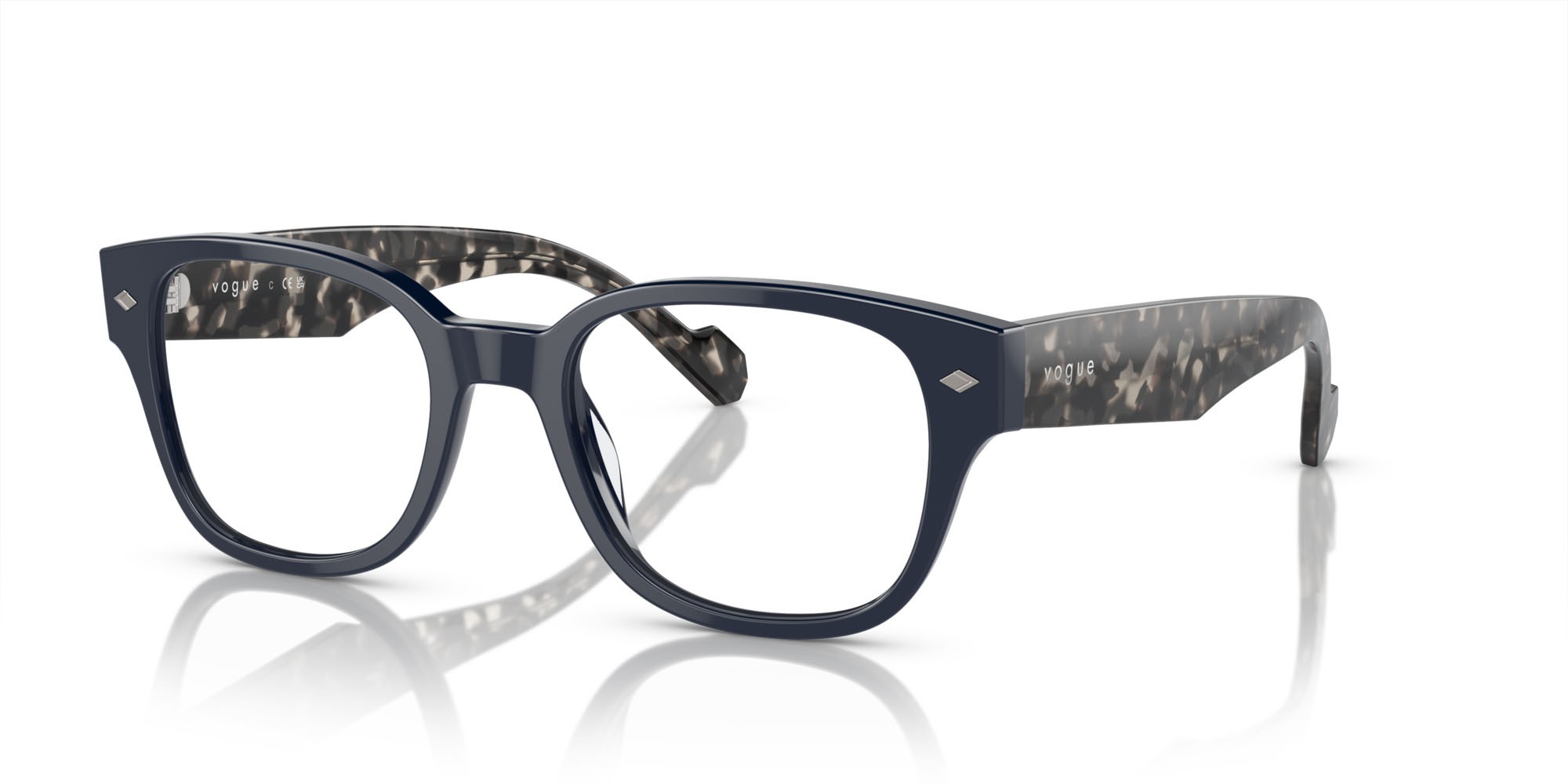 Occhiali da vista Vogue VO 5529 (2319) colore blu scuro full forma quadrato lenti lente demo