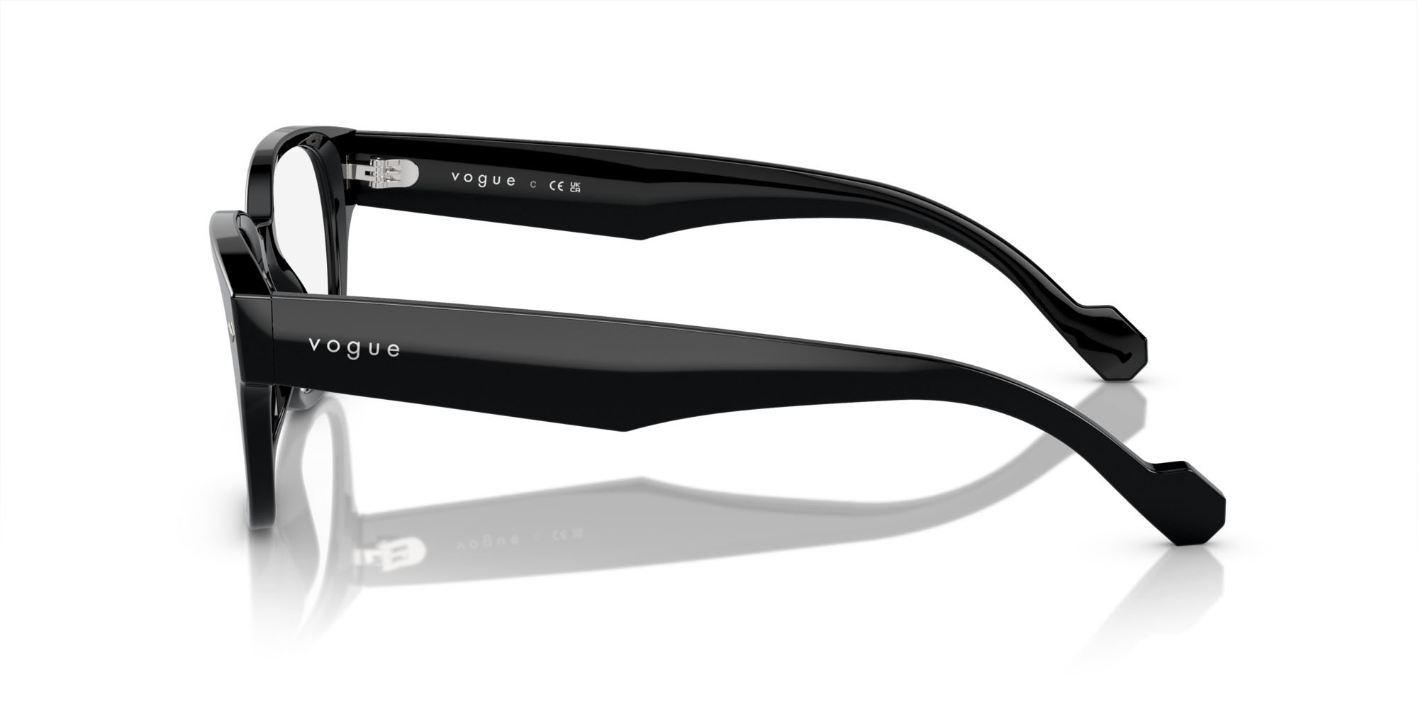 Occhiali da vista Vogue VO 5529 (W44) colore nero forma quadrato lenti lente demo