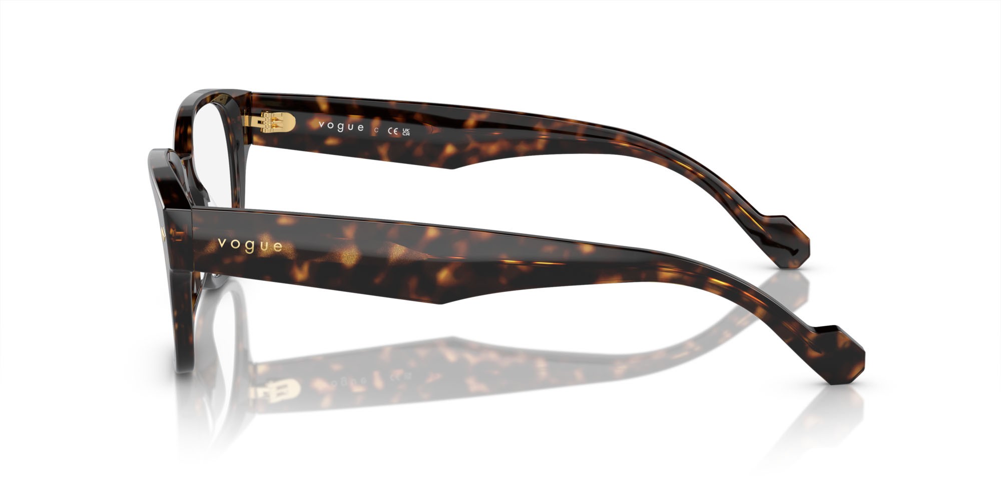 Eyeglasses Vogue VO 5529 (W656) color havana scuro shape square lenses lente demo