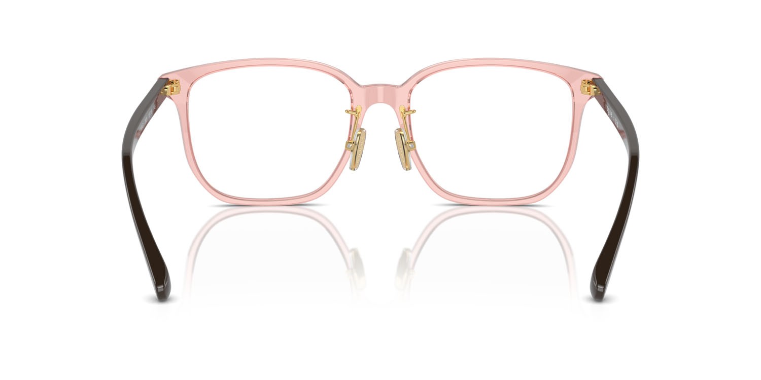 Eyeglasses Vogue VO 5550D (2828) color rosa trasparente shape square lenses lente demo