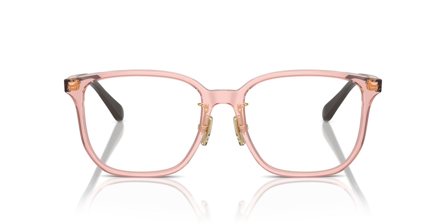Eyeglasses Vogue VO 5550D (2828) color rosa trasparente shape square lenses lente demo