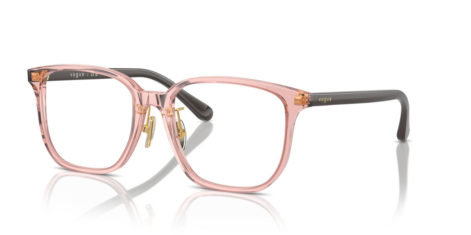 Eyeglasses Vogue VO 5550D (2828) color rosa trasparente shape square lenses lente demo