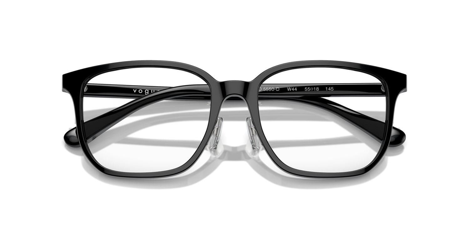 Eyeglasses Vogue VO 5550D (W44) color nero shape square lenses lente demo