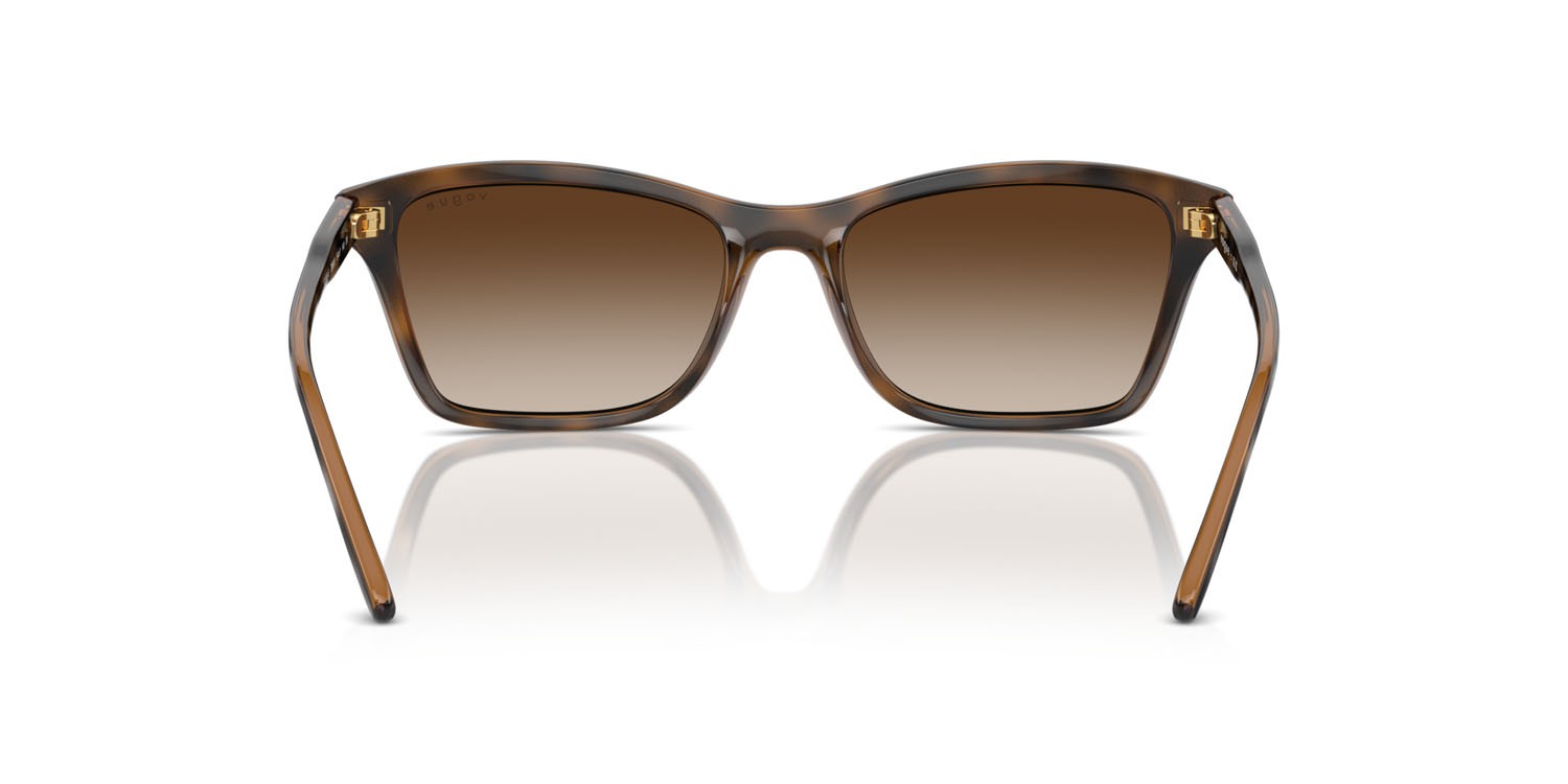 Occhiali da sole Vogue VO 5551S (238613) colore top havana/marrone chiaro forma quadrato lenti marrone sfumato