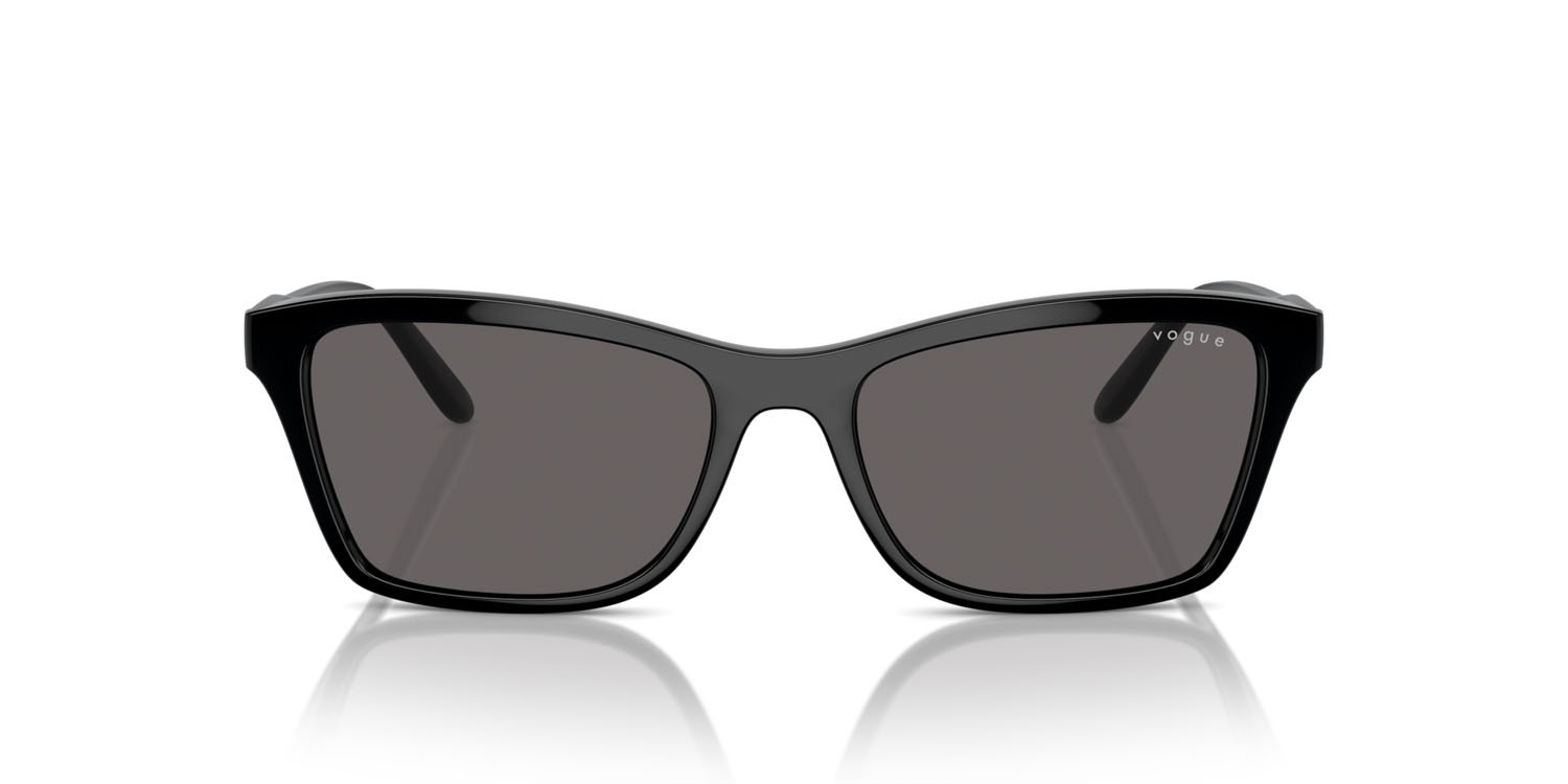 Occhiali da sole Vogue VO 5551S (W44/87) colore nero forma quadrato lenti nero/grigio fumo