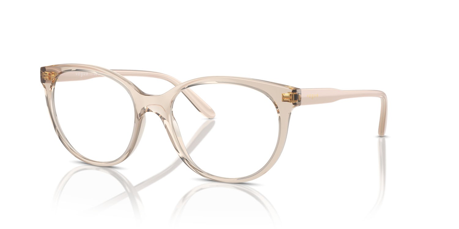 Eyeglasses Vogue VO 5552 (2884) color beige trasparente shape pantos lenses lente demo