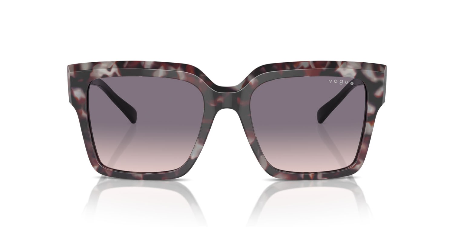 Sunglasses Vogue VO 5553S (314936) color grigio tartarugato shape square lenses rosa sfumato grigio