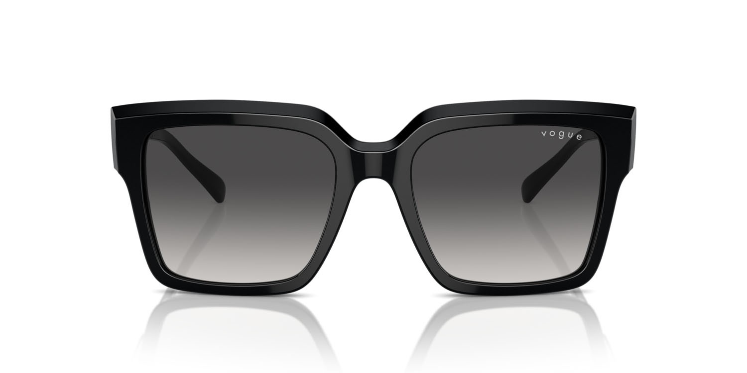 Occhiali da sole Vogue VO 5553S (W44/8G) colore nero forma quadrato lenti grigio sfumato nero