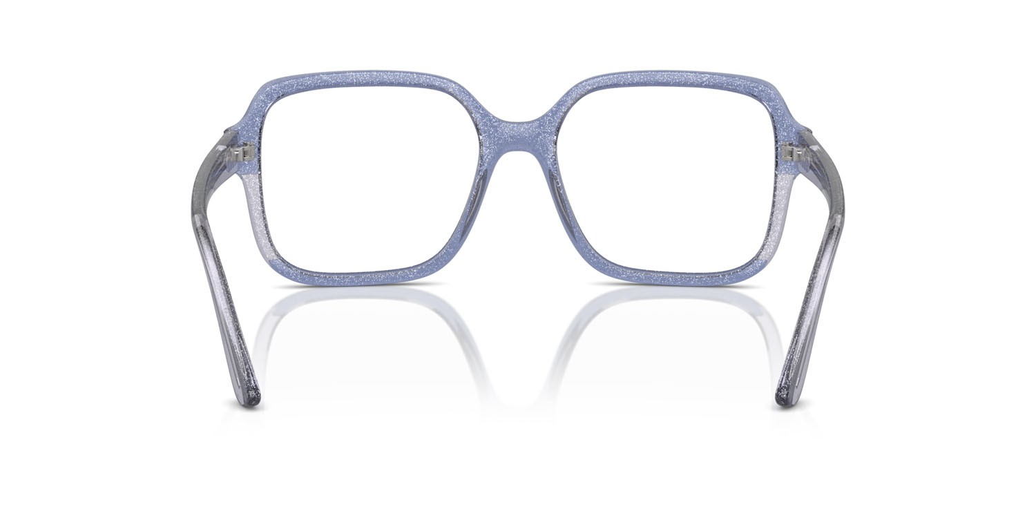 Eyeglasses Vogue VO 5555 (3139) color wisteria/transparent violet glitter shape square lenses lente demo