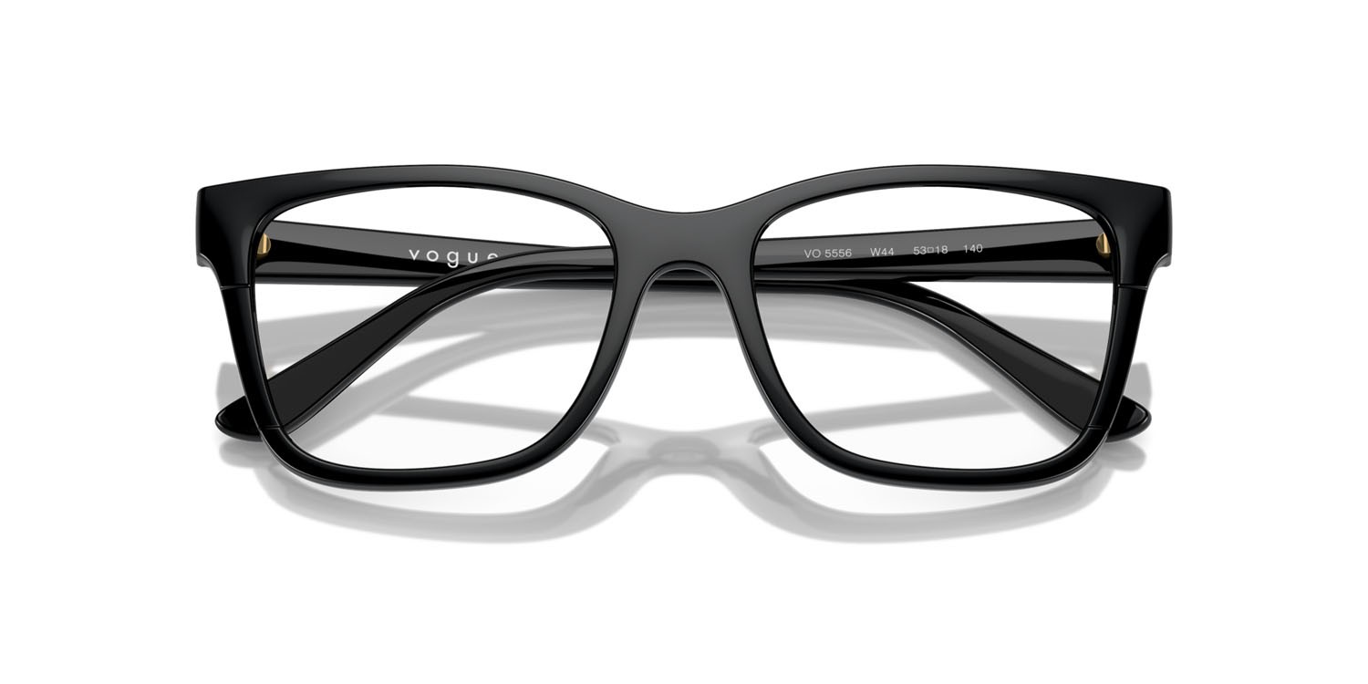 Eyeglasses Vogue VO 5556 (W44) color nero shape rectangle lenses lente demo