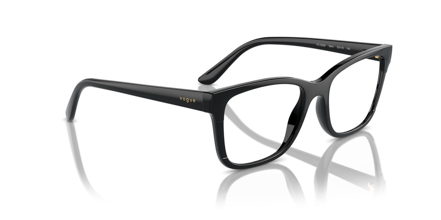 Eyeglasses Vogue VO 5556 (W44) color nero shape rectangle lenses lente demo