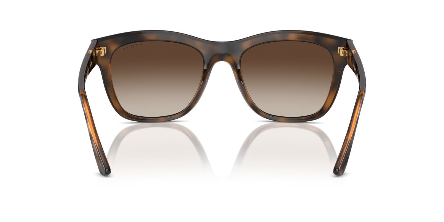 Sunglasses Vogue VO 5557S (238613) color top havana scuro/marrone chiaro shape square lenses marrone sfumato