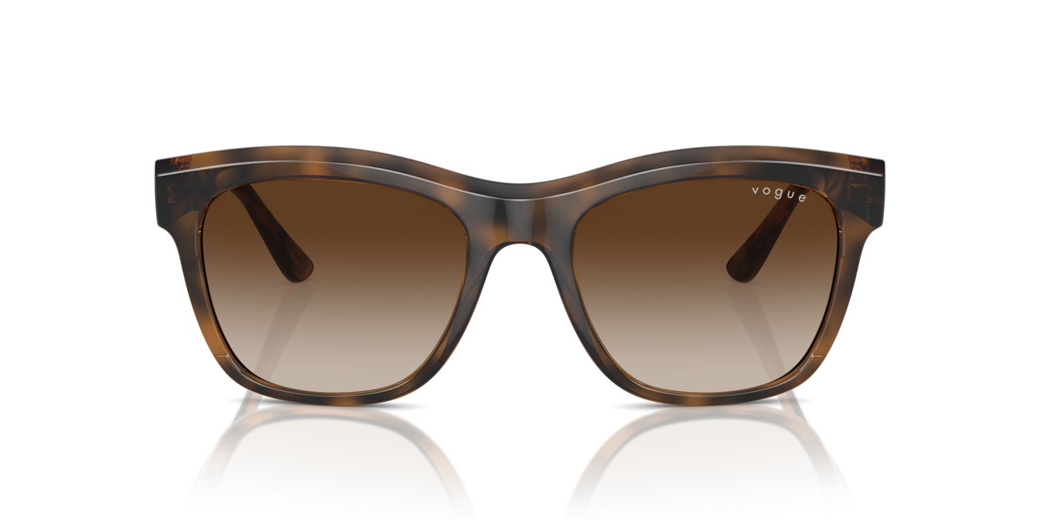 Sunglasses Vogue VO 5557S (238613) color top havana scuro/marrone chiaro shape square lenses marrone sfumato