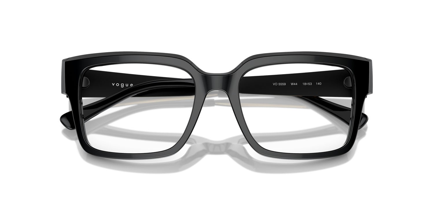 Occhiali da vista Vogue VO 5559 (W44) colore nero forma quadrato lenti lente demo