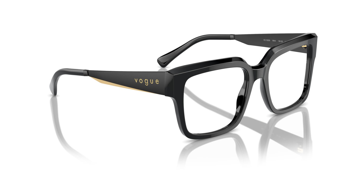 Occhiali da vista Vogue VO 5559 (W44) colore nero forma quadrato lenti lente demo