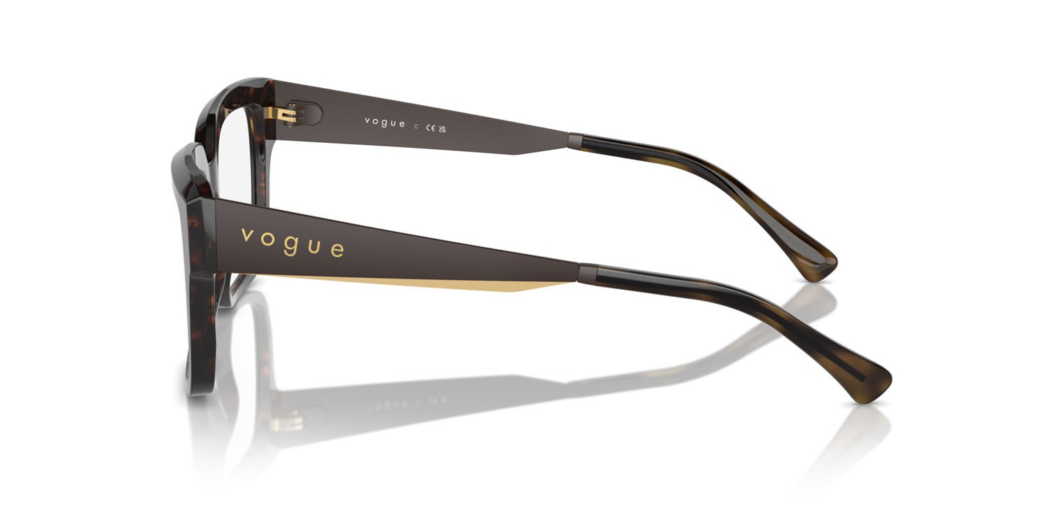 Eyeglasses Vogue VO 5559 (W656) color havana scuro shape square lenses lente demo
