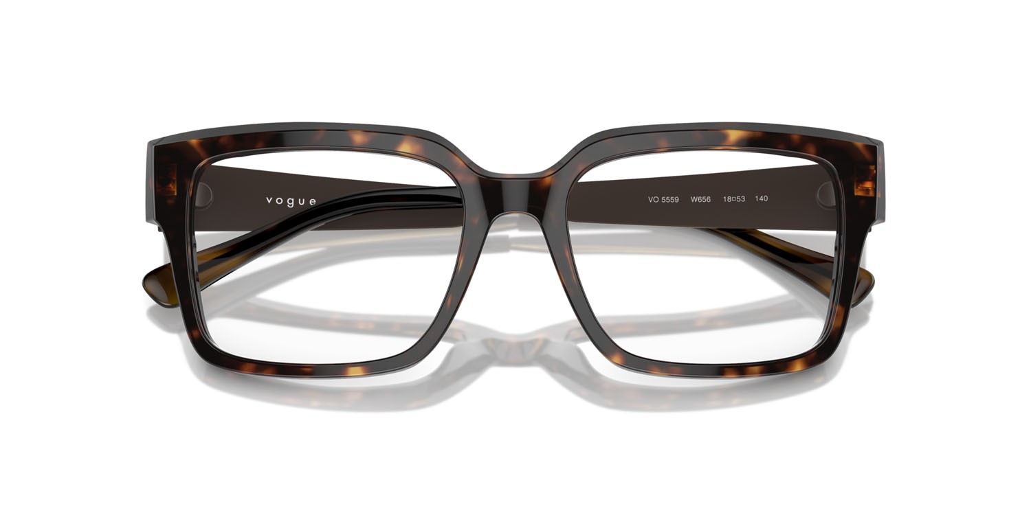 Eyeglasses Vogue VO 5559 (W656) color havana scuro shape square lenses lente demo