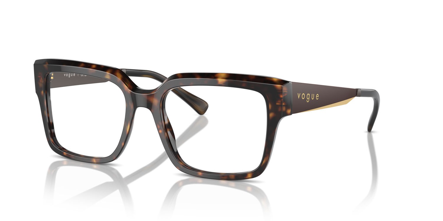 Eyeglasses Vogue VO 5559 (W656) color havana scuro shape square lenses lente demo