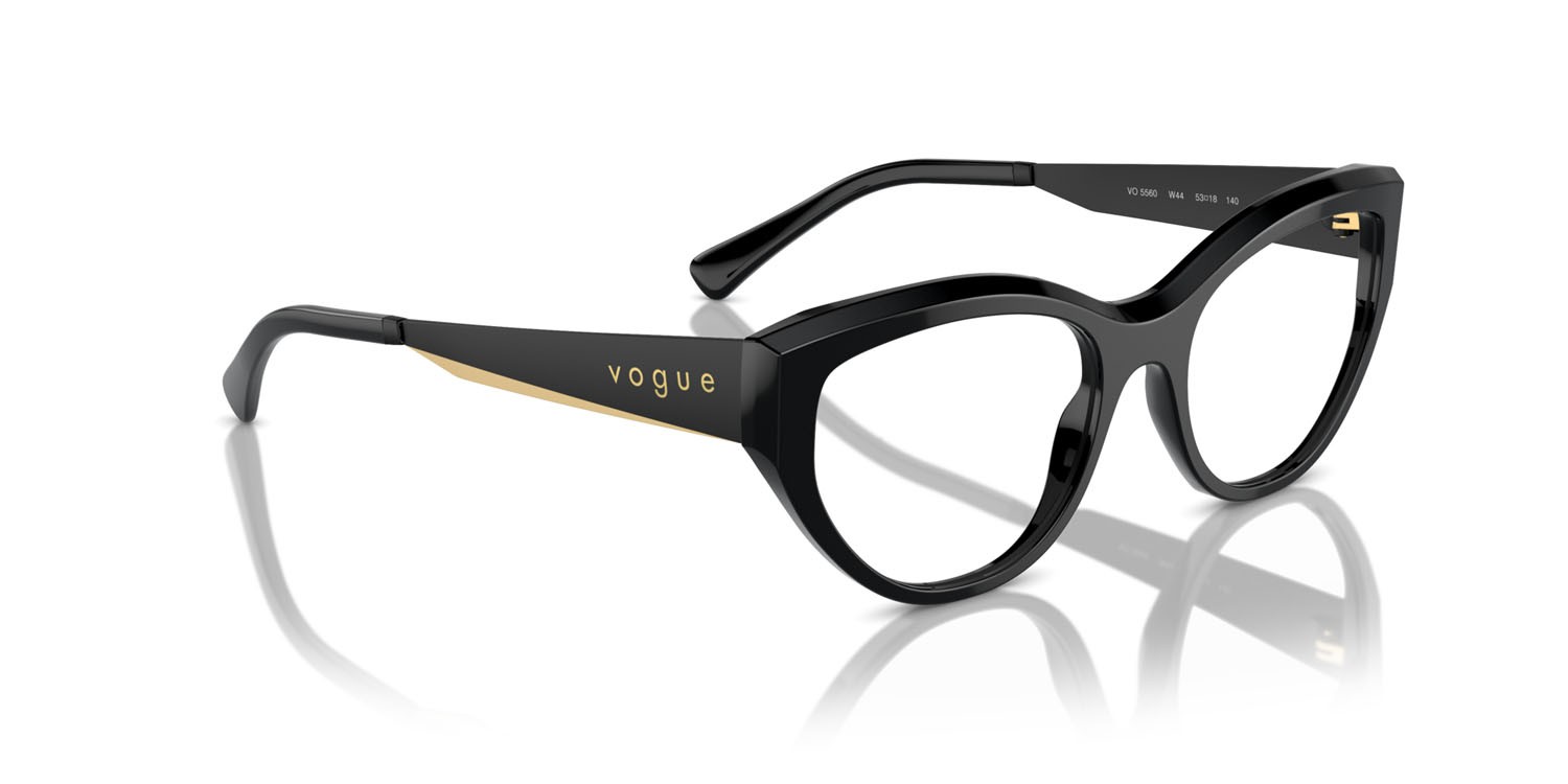 Brillen Vogue VO 5560 (W44) farbe nero form unregelmäßig gläser lente demo