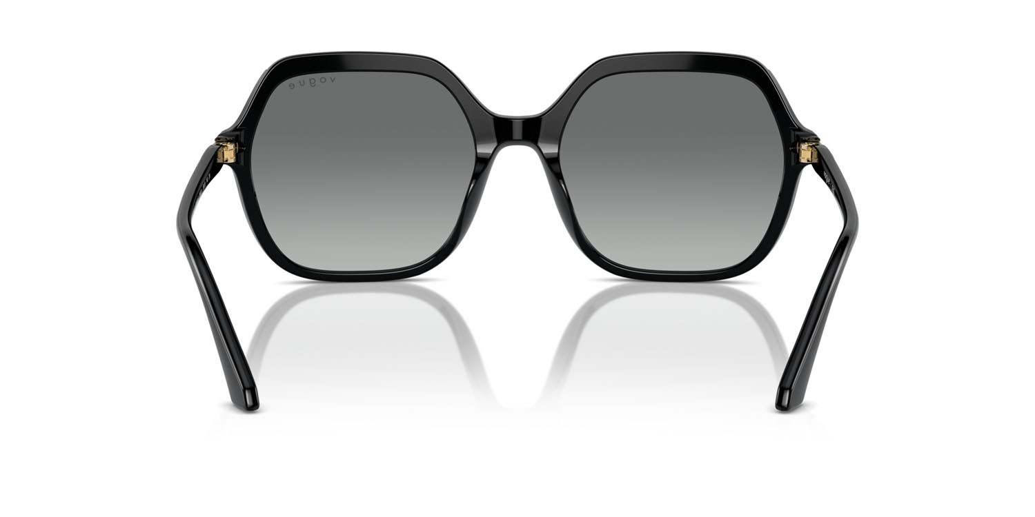 Sunglasses Vogue VO 5561S (W44/11) color nero shape square lenses grigio sfumato