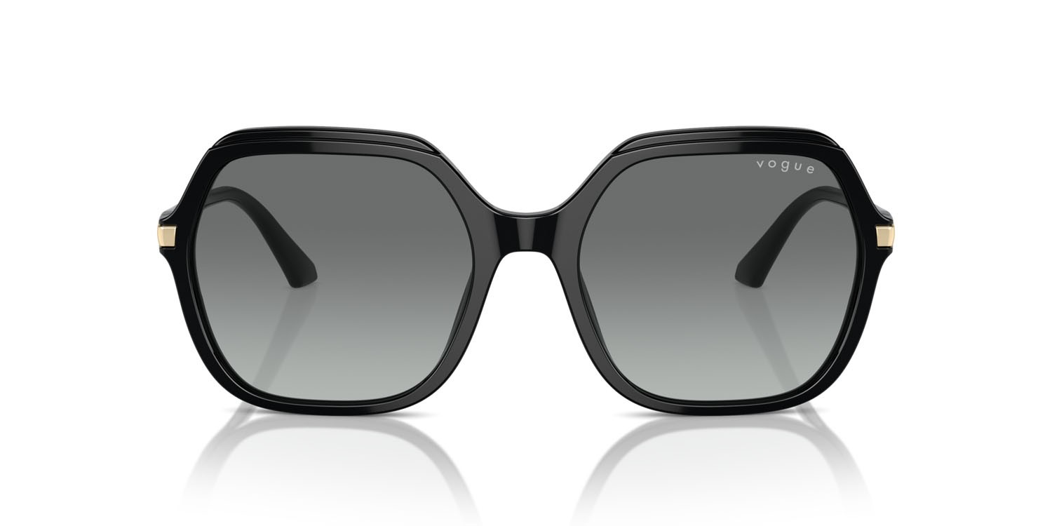 Sunglasses Vogue VO 5561S (W44/11) color nero shape square lenses grigio sfumato