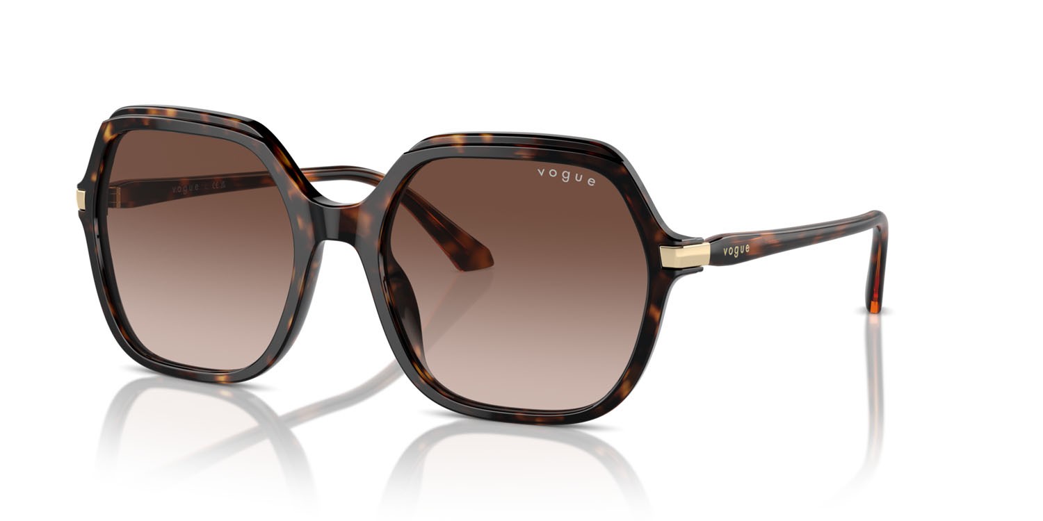 Sunglasses Vogue VO 5561S (W65613) color havana scuro shape square lenses marrone sfumato