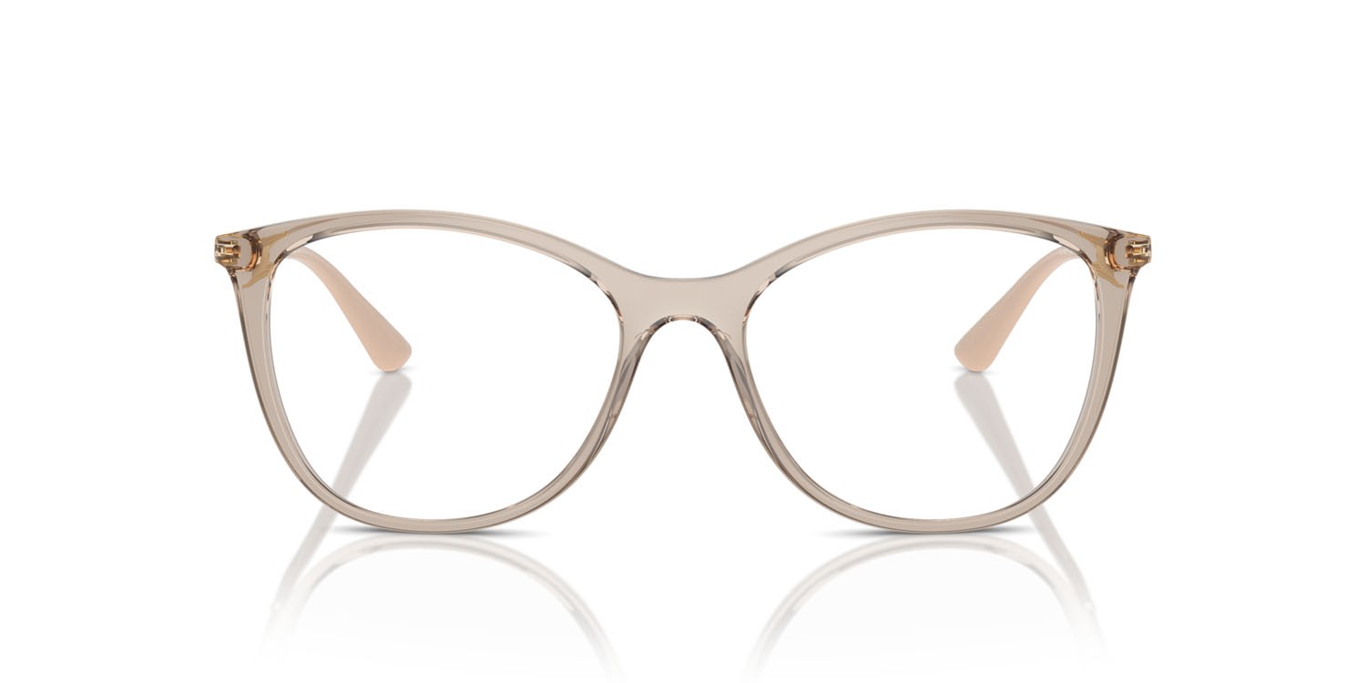 Eyeglasses Vogue VO 5562 (2990) color caramello trasparente shape pantos lenses lente demo